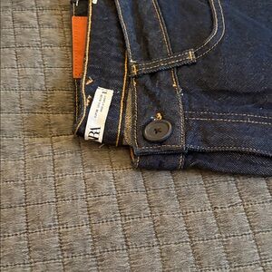 Zara Dark Blue Cropped Women's Jeans